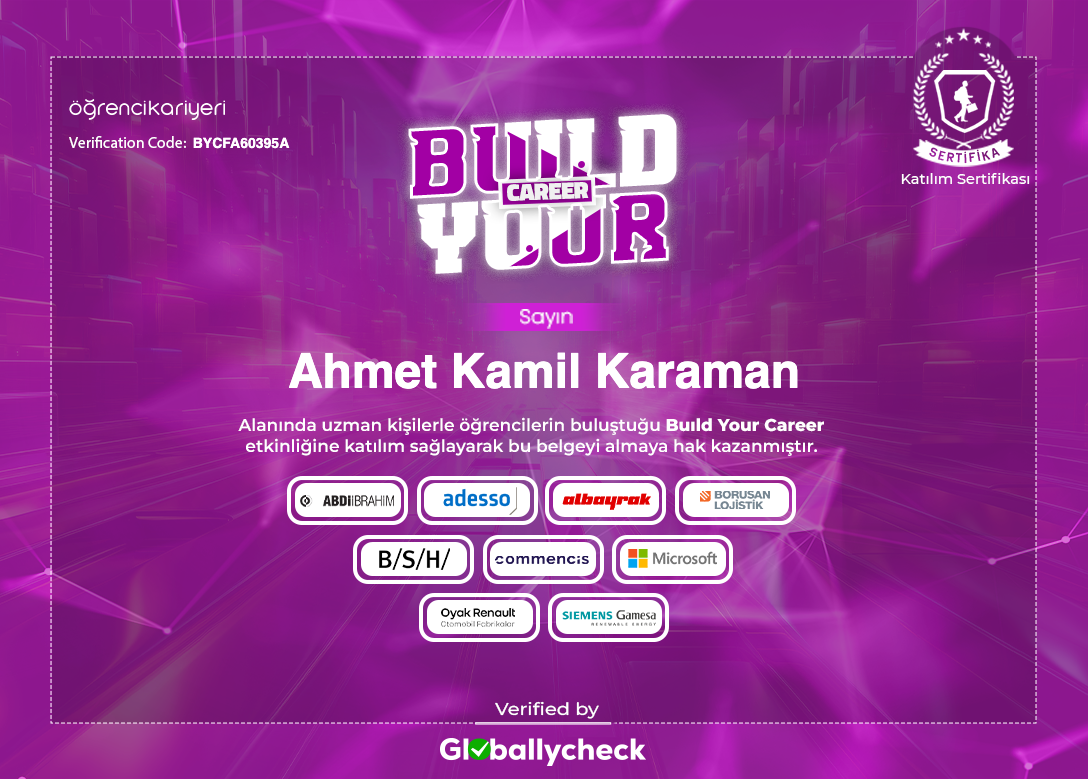 Ahmet Kamil K. - Back End Developer | LinkedIn