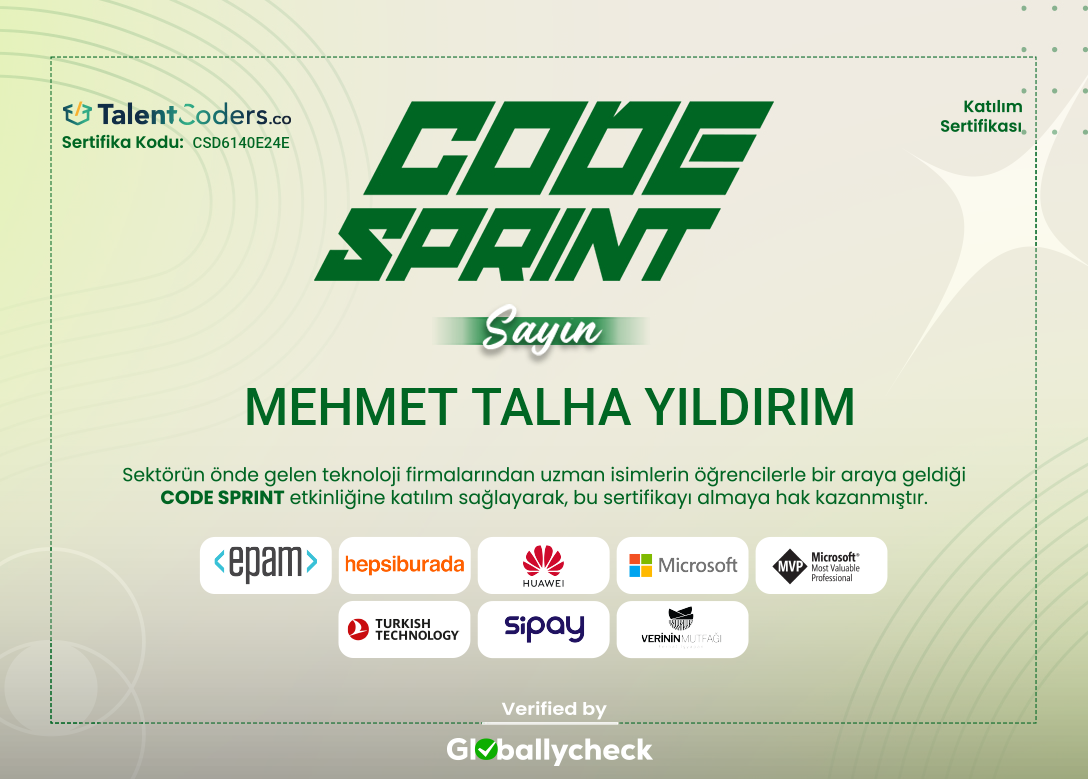 Talha Software Mehmet Talha Yıldırım - Software Engineer, Kütahya Dumlupınar ...